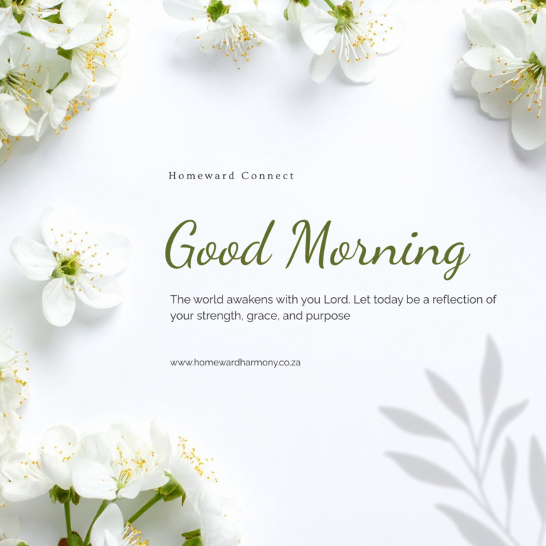 White and Green Simple Good Morning Instagram Post