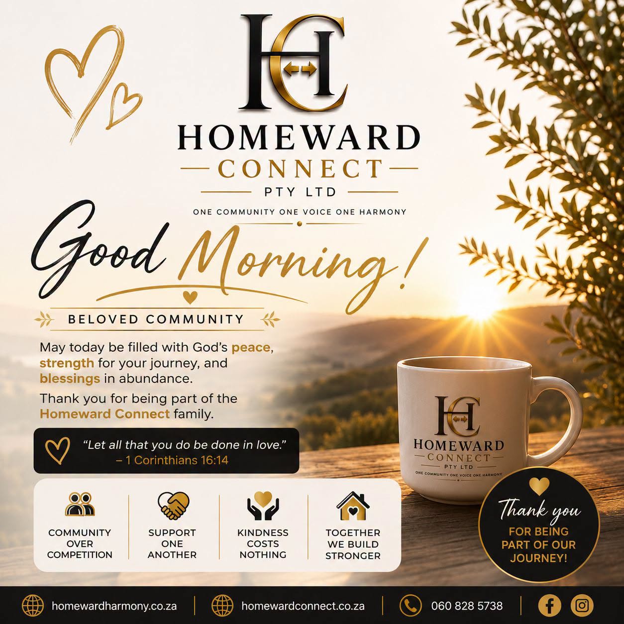 Good Morning, Homeward Connect Pty Ltd Community!