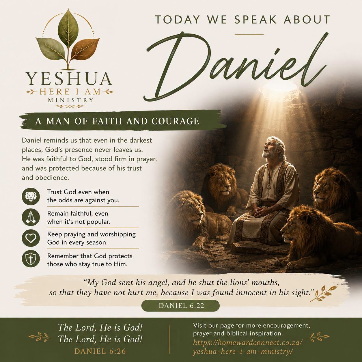 Today’s Bible Study:Daniel – A Man of Faith and Courage